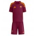 Dětské fotbalový komplet AS Roma Lorenzo Pellegrini #7 Domácí košile 2025-26 Krátkým Rukávem